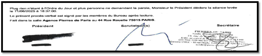 Assemblée annuelle de 2025 : le souci de calculette du syndic PIERRES DE PARIS